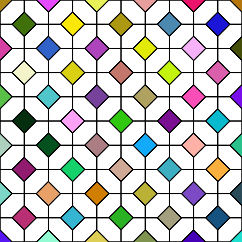 Retro Geometric Tile Pattern